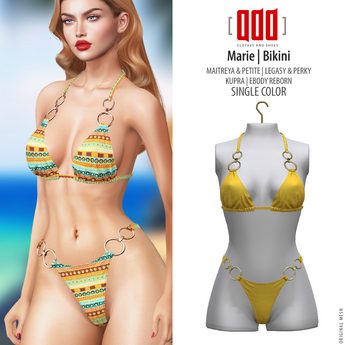 Second Life Marketplace - [ADD] Marie Bikini - Yellow